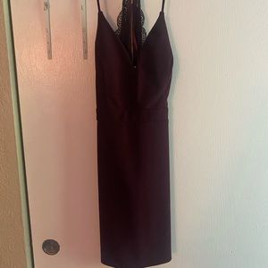 Burgundy dress